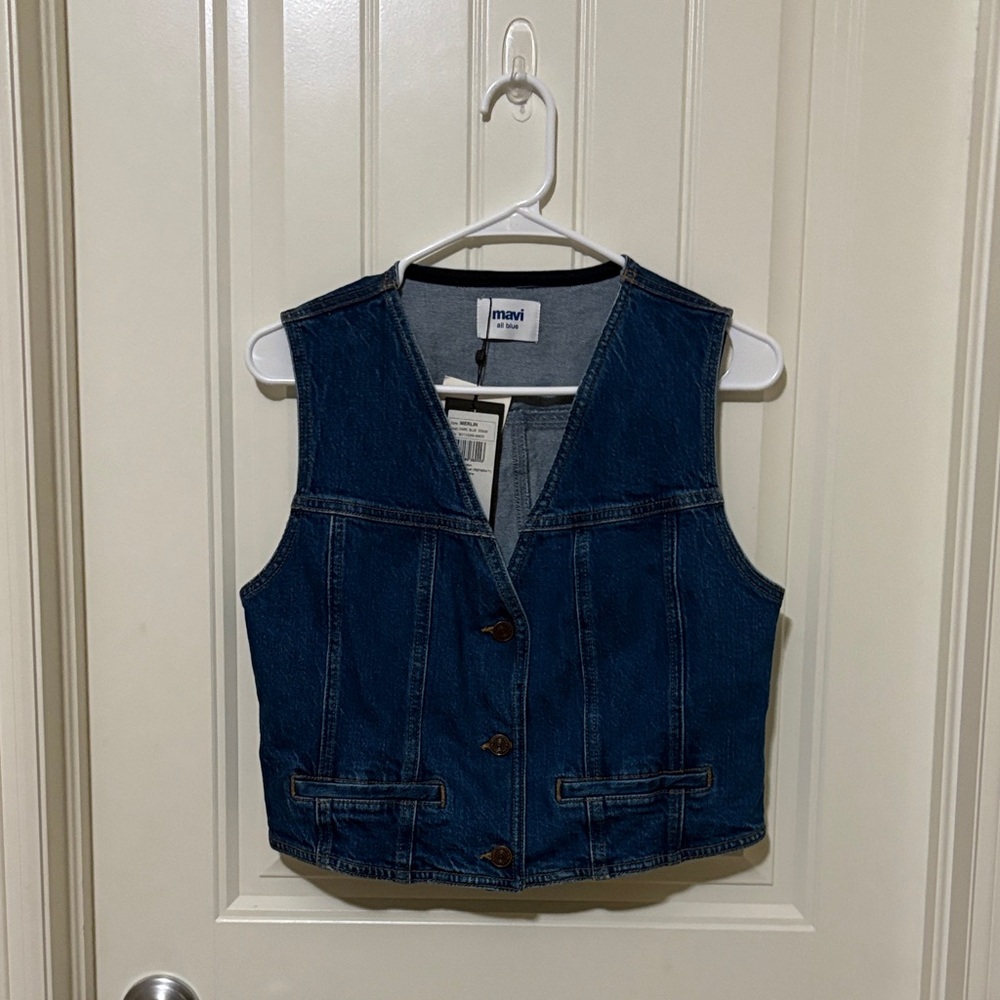 NWT Mavi Indigo Denim Vest